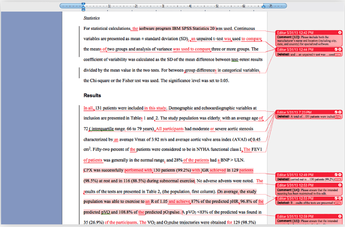 Transparent Editing Process